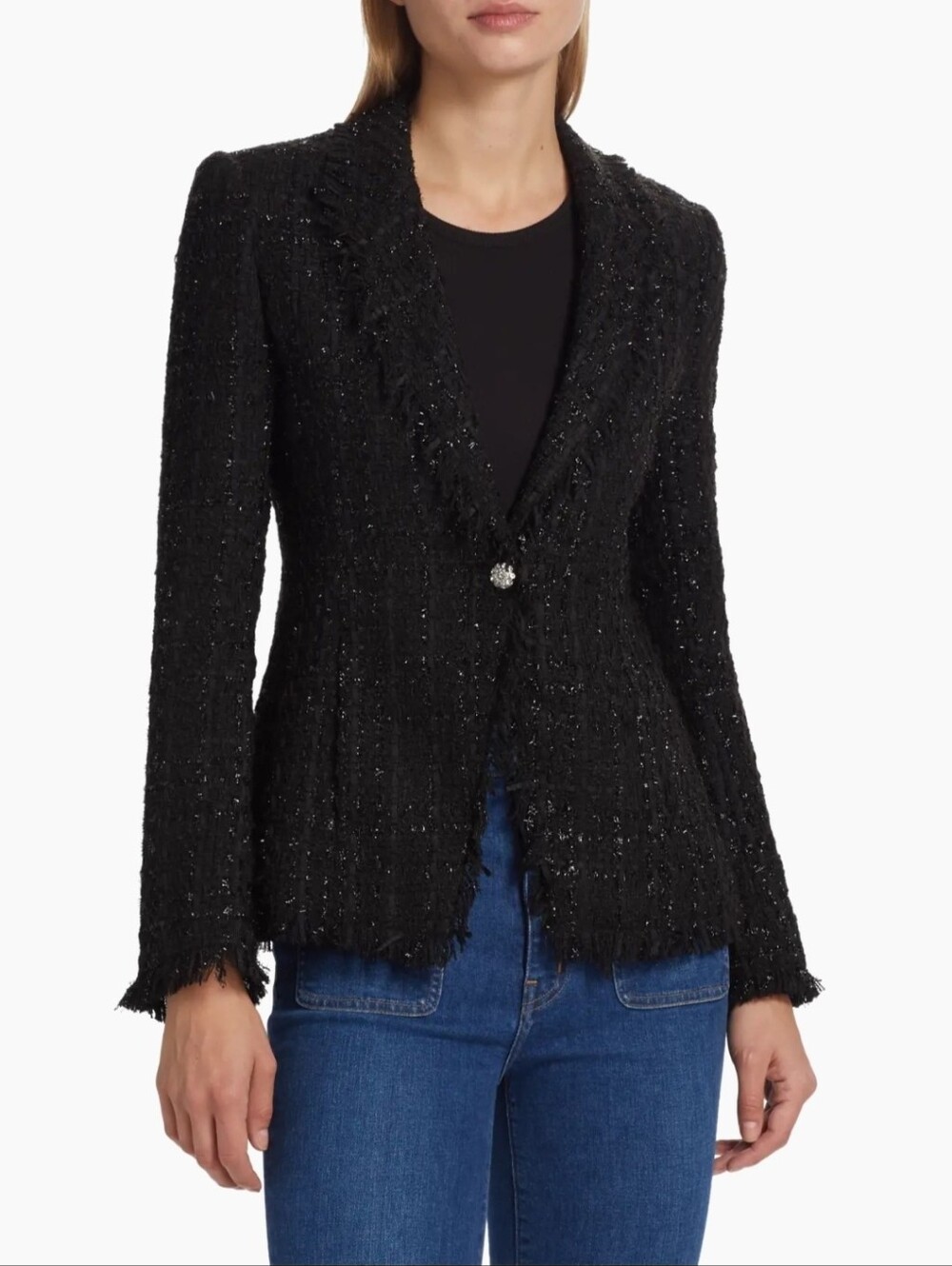 Derek Lam Adelaide Sparkle Tweed Jacket